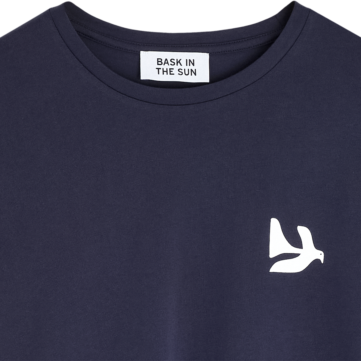 Bask in the Sun Peace Tee Navy Herren T-Shirt Rgular Fit blau
